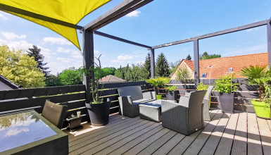 Appartement F4 duplex de 160 m² au sol + terrasse + cave